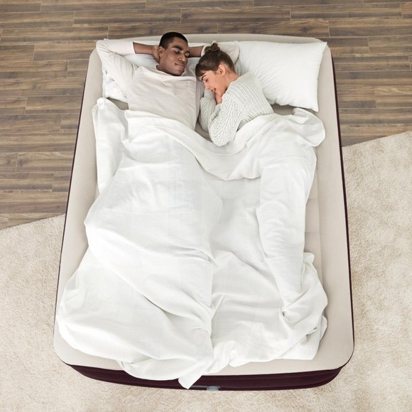 Bestway Bedding Bestway Maroon 2 Queen Air Mattress With Builtin